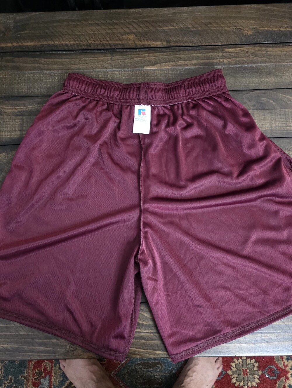 Russell Athletic Men's Maroon Performance Mesh Shorts
